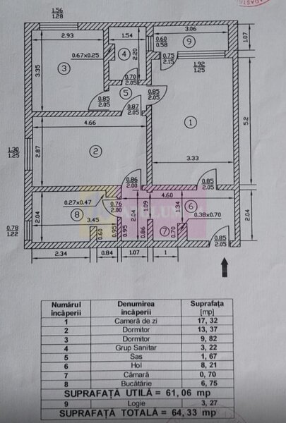 Vanzare apartament 3 camere Tineretului